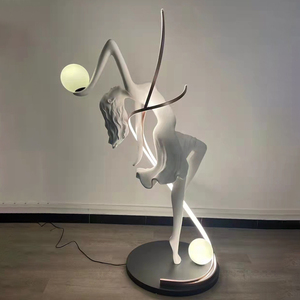 Lampada da Terra a LED di Alta Qualità dal Design Moderno e Minimalista, Luce da Angolo Artistica e Decorativa di Lusso a Forma di Dea Danzante Creativa - Product Image 4