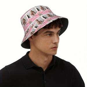 Casquette d'été en polyester léger personnalisable chapeau seau imprimé floral personnalisé cadeau de fête des mères parfait pour maman pour la pêche - Product Image 2