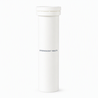 Tube pour comprimés effervescents, couvercle déshydratant en plastique personnalisé, résistant à l'humidité, pour vitamines et compléments alimentaires, ODM OEM, marque privée, qualité alimentaire