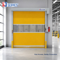 Porte à enroulement rapide 0,6-1,5 m/s Vitesse d'opération certifiée CE Design moderne pour entrepôts Ateliers propres Usine