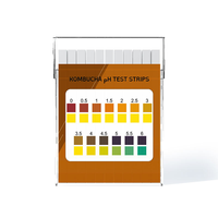 Bandelettes de test de pH pour Kombucha, plage de 0 à 6 pH, pour la surveillance de la fermentation du Kombucha, kit de test de thé fermenté fait maison, OEM