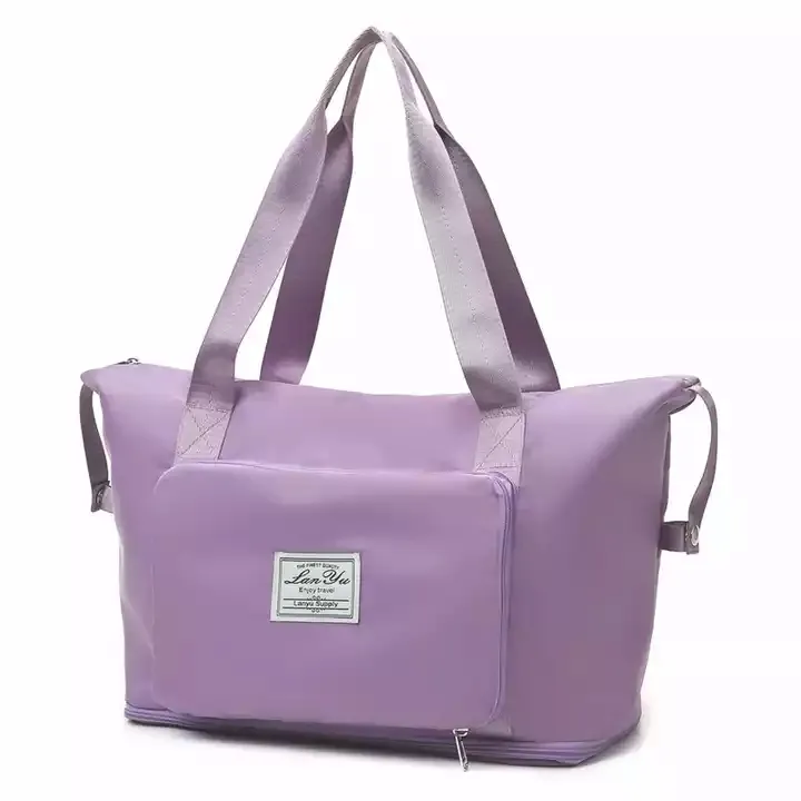 बड़ी क्षमता तह निविड़ अंधकार हैंडबैग यूनिसेक्स यात्रा आयोजक बैग महिलाओं सामान यात्रा पैकिंग भंडारण बैग