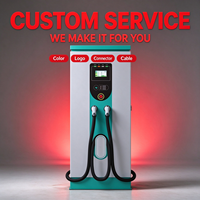Chargeur DC ultra-rapide pour véhicules électriques de 180 kW à 360 kW pour station-service, équipement de recharge de voitures électriques à double prise avec arrêt d'urgence, extérieur