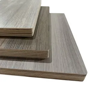 8Mm Melamine Veneer Faced Slicer Sapele Plywood For Furniture