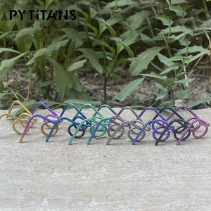 Ressorts de frein en titane GR5 de haute qualité pour étrier <span class=keywords><strong>Brembo</strong></span>, broche en alliage de titane en forme de R pour blocage d'axe, plaquette de frein - Product Image 6