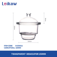 Verrerie de laboratoire Loikaw Dessiccateur de verre Boro3.3 Fabricant de vide Dessiccateur clair/brun