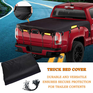 Truck Bed <b>Tarp</b> Cover Oxford Pickup Bed <b>Tarp</b> with Bungee Webbings All Weather Outdoor <b>Tarps</b> for Snow Rain Dust - Product Image 1