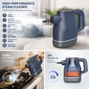 Nettoyeur <span class=keywords><strong>vapeur</strong></span> pour voiture professionnel, écran tactile, chauffage rapide, affichage numérique de la température, haute pression automatique, meilleur nettoyeur <span class=keywords><strong>vapeur</strong></span> pour voiture - Product Image 4