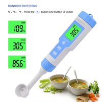 Testeur de compteur de pH de contrôle Intelligent Portable Support OEM ODM personnalisé pour la salinité des aliments de soupe d'eau salée compteur intelligent