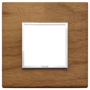 Plaque en noyer italien 10,85x11,6x1,85 cm pour étagères de salle de bain - Product Image 1