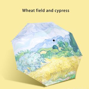 Payung lipat 5 ringkas untuk wanita, payung lipat Mini saku Super motif bunga cantik Anti UV dan hujan untuk wanita - Product Image 6