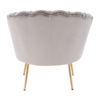 Meubles de maison modernes salon relaxant luxe rembourré Chaise longue velours canapé simple tissu chaises de loisirs