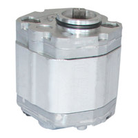 Pompe à engrenages hydraulique rotative double LF, montage ovale, spline rectangulaire, déplacement 1,1-8,0 ml/r, pression 200 bar, vitesse 2000 tr/min, 0,5
