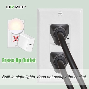 Prise électrique Barep 15A TR avec lumière nocturne et 3 LED de guidage, capteur photocellule, homologuée ETL, norme UL 773A, pour la <span class=keywords><strong>maison</strong></span> - Product Image 3