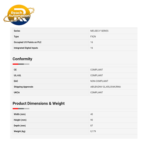 FX2N-16EX-ES- PLC FX2N ชุดขยายโมดูลาร์ 16 อินพุต 24 VDC แบบซิงค์/ซอร์ส สำหรับควบคุมอุตสาหกรรม PLC โปรแกรมมิ่ง - Product Image 4