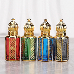Hot Empty Glass Roller Bottle 3ml 6ml 12ml Glass Ball Arabian Style Essential <b>Oil</b> Glass Bottles - Product Image 4