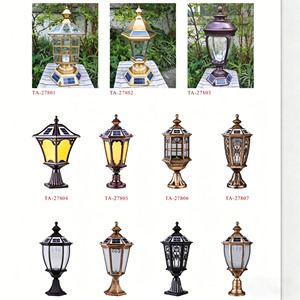 Lampe solaire LED d'extérieur en alliage d'aluminium avec base E27, garantie 3 ans, pour éclairage de portail de jardin et de mur - Product Image 4
