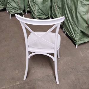 Chaises de mariage d'or de chaise de dos de croix d'or durable pour des locations d'hôtel Banquet et d'événement - Product Image 4