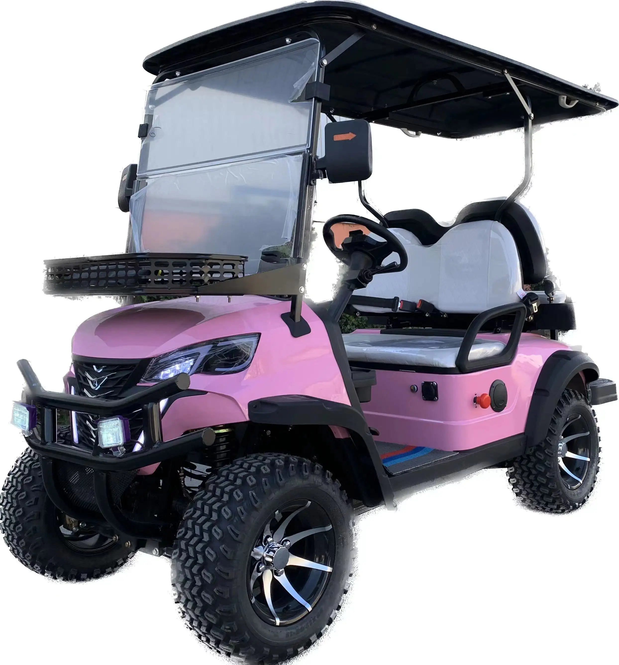 New Design Comfortable 4 Seater Electric Utility Golf Cart Big Wheel Golf Buggy Cart Small Club Car