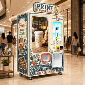 Máquina expendedora de fundas para teléfonos con pantalla dual para exhibición de diseños, ideal para zonas de atracciones y parques zoológicos. - Product Image 2