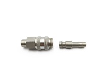 Raccord pneumatique OEM G1/8 BSP Mini Rectus série 21 en acier inoxydable 304 résistant à -30°C ℃   à 200 ℃   Températures extrêmes