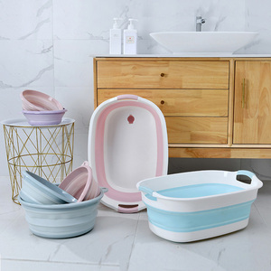 Bassin <span class=keywords><strong>pliable</strong></span> en plastique 24L pour le lavage de la vaisselle Fruits <span class=keywords><strong>Camping</strong></span> Randonnée Usage domestique en matériau PP - Product Image 4