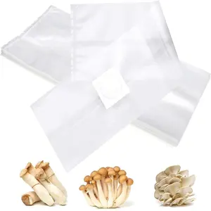 RTS 60um Autoclavable Gusseted 0.2 micron Filter Breathable PP Grow Mushroom Fungus Growing Substrate Spawn Bags