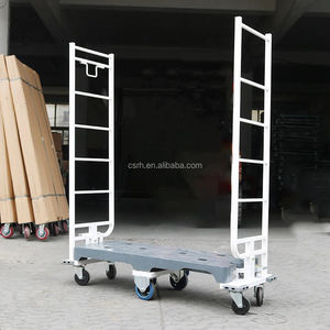RH-WTU-1288 1288*430*1550Mm 400Kg Smalle Gangpad Duwkar Supermarkt Zeswielaanvulling U Boot Logistieke <span class=keywords><strong>Trolley</strong></span> - Product Image 4