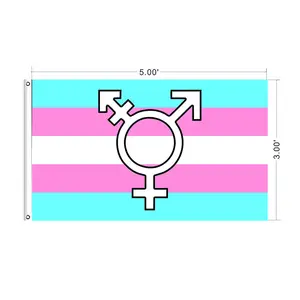 3 * 5ft Ployeater डिजिटल मुद्रण गैर-बाइनरी समलैंगिक बैनर समलैंगिक गर्व झंडे