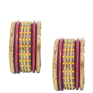 Jaipur Lac Bangle Set Handmade Traditional Rajasthani Ethnic Jewelry Collection for Weddings Festivals and Everyday Fashion Wear - Product Image 1