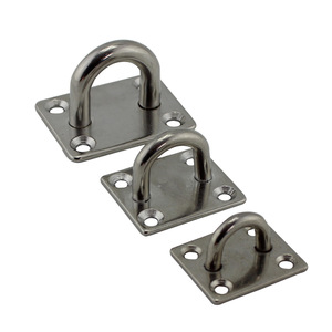 Ganchos de mosquetón de acero inoxidable RICHWITS con placas de montaje y tornillos para accesorios de colgado de sillas de hamaca - Product Image 3