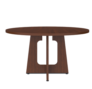 Modern <b>Round</b> <b>Dining</b> <b>Table</b> for 6-47 Inch Home Furniture Durable Eco-Friendly Wooden <b>Table</b> with Wood Grain Finish - Product Image 4
