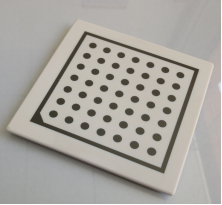 Tablero de calibración de rejilla circular <span class=keywords><strong>Halcon</strong></span> de visión artificial, objetivo de calibración Opencv, vidrio óptico ± 1um ± 1-2um, Material cerámico ± 2-3um - Product Image 3