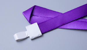 للبيع بالجملة بالجملة بالجملة أحداث المعرض ذات الألوان الصلبة السميكة الطويلة حبل عادي طويل سادة حبل قصير عريض مع خطاف بلاستيكي أبيض - Product Image 2