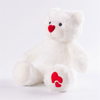 Ours d'amour étreignant avec coeur brodé-Adorable cadeau d'anniversaire de poupée en peluche pour elle
