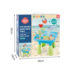 Tavola di acqua di sabbia giocattolo all'aperto attività del bambino Sandbox sensoriale <span class=keywords><strong>spiaggia</strong></span> tavolo da gioco 14 pz estate divertente gioco d'acqua per bambini giardino - Product Image 6