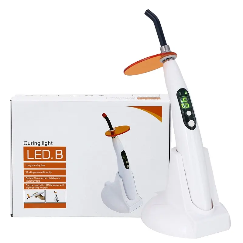 Efficiently Dental Equipment Dental Wireless Curing Light Dentist Cordless LE D.B Curing Lamp Output Intensity 1200-1400mw/cm2