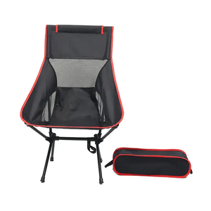 Silla Plegable Portátil Moderna para Exteriores con Marco de Hierro y Tela Oxford 600D, Silla Luna de Respaldo Alto para Camping, Playa, Viajes y Pesca - Product Image 2