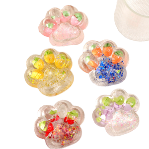 Jouets Squishy Kawaii en Forme de Patte de Chat et de Chaton en Gelée de Fruits Cristallins, en TPR Souple, Anti-Stress, Cadeaux de Bienvenue - Product Image 6