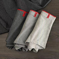 Boxers rayés respirants pour hommes FF3558 – Sous-vêtements confortables en polyester, caleçons élastiques grande taille pour hommes