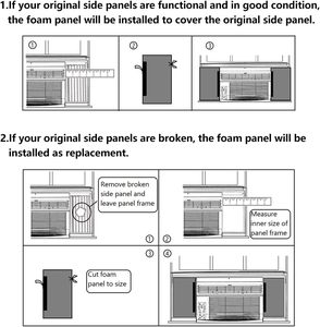 Panneaux d'isolation en mousse pour <span class=keywords><strong>climatiseur</strong></span> de fenêtre - Product Image 4