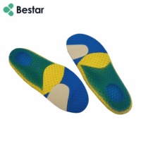 Semelles de sport en EVA respirantes, confortables, avec gel rafraîchissant pour le talon et le pied, bonne absorption des chocs, soulagement de la douleur au pied