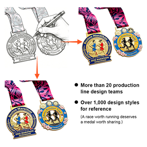Médailles de gymnastique personnalisées en alliage de zinc avec logo en émail souple, <span class=keywords><strong>prix</strong></span> d'usine, fabricant de médailles en alliage de zinc - Product Image 4