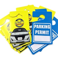 Impression personnalisée de permis de stationnement en PVC de haute qualité, étiquettes suspendues, autocollants, cartes de stationnement temporaires, porte-cartes, prospectus et porte-clés