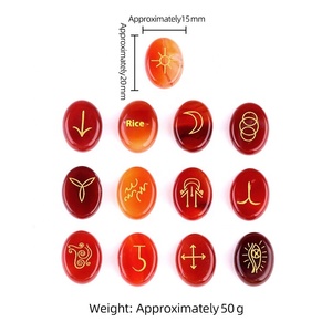 Runa delle streghe <span class=keywords><strong>di</strong></span> cristallo rosa in cristallo naturale agata Semi-preziosa pietre preziose intagliando pezzi come l'<span class=keywords><strong>occhio</strong></span> <span class=keywords><strong>di</strong></span> <span class=keywords><strong>tigre</strong></span> Nilunstone - Product Image 4