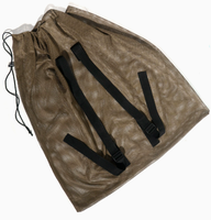 Sac de transport en filet résistant à l'usure pour leurres de chasse aux oiseaux aquatiques, sac à dos en maille avec fermeture à cordon, portable pour leurres de canards et d'oies