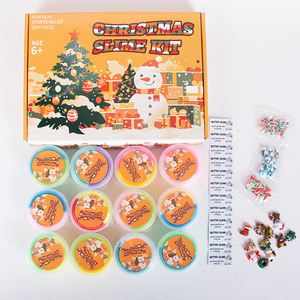 ชุดทำสไลม์เนยคริสต์มาส สไลม์มินิ น่ารัก มีชาร์ม กลิ่นหอม สไลม์สำเร็จรูป ของชำร่วย ของเล่นนุ่ม ยืดหยุ่น บรรเทาความเครียด - Product Image 6