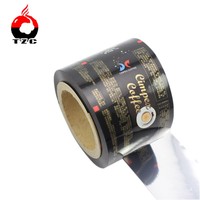Papier d'aluminium en plastique sachet rouleau film papier d'emballage poly rouleau de film avec plein imprimé