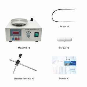 Nathi Placa Calefactora con Agitador Magnético de Doble Voltaje 220V, Mezclador de Laboratorio 85-2, 3000ml, Pantalla Gráfica, Motor sin Escobillas de 25W, Calefacción de 250W - Product Image 3