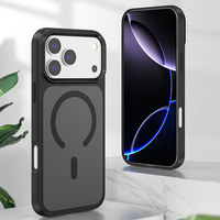 Coque de téléphone portable en PC électroplaqué antichoc magnétique pour iPhone 17 Pro Max